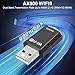 Usb Wifi 6 Adapter for Pc, Dual Band Usb Wifi Adapter, 5 GHz/ 2.4GHz, WiFi 6 AX900, for PC, Desktop, Laptop and Tablet, for Windows Win7/8/11, Plug Play