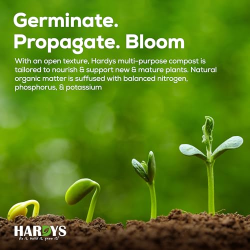 Hardys 60L Multi Purpose Compost - Potting & Seed Compost for Outdoor Plants | All Purpose Indoor Plants Potting | Nutrient Rich Fertiliser for Garden, Pots, Planter Beds - Image 4