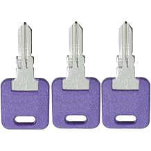 3 PCS Custom Cut Blank Keys for RV/Camper/Travel Trailer/Fifth Wheel Entry Door & Baggage Door Locks for Global Link RV G301 - G391