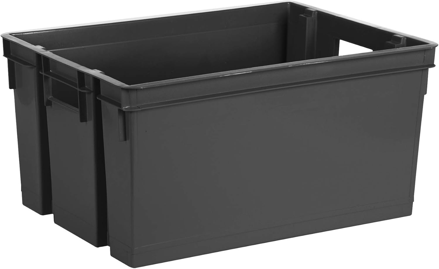 EDA - Bac de manutention 50 L - Emboîtable et Superposable - 56 x 41 x H.29,​5 cm - Gris