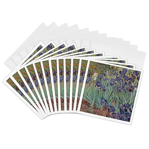 Carte Iris de Van Gogh fleur pour embellir un 25e anniversaire de mariage