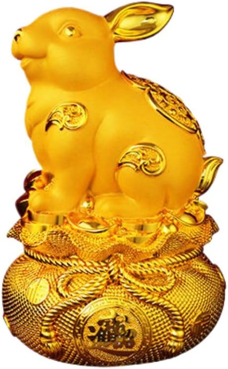 生肖兔存钱罐 Piggy Banks Best Birthday Gifts Home Decoration 兔子储蓄罐摆件 Feng Shui Figurine Home Office Decor Chinese Gifts 客厅只进不出大人2025年新款 9189