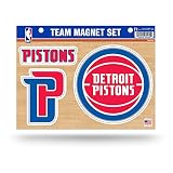 Rico Industries NBA Detroit Pistons Die Cut Team Magnet Set Sheet