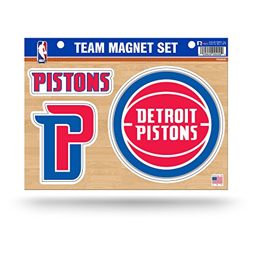 Rico Industries NBA Detroit Pistons Die Cut Team Magnet Set Sheet