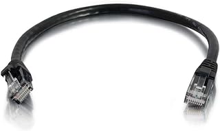 C2G 00933 Cat5e Cable - Snagless Unshielded Ethernet Network Patch Cable, Black (6 Inches)