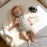 RXDOLL Poupée Reborn pour enfant garçon Liam, 50,8 cm, cheveux blonds, poupée...