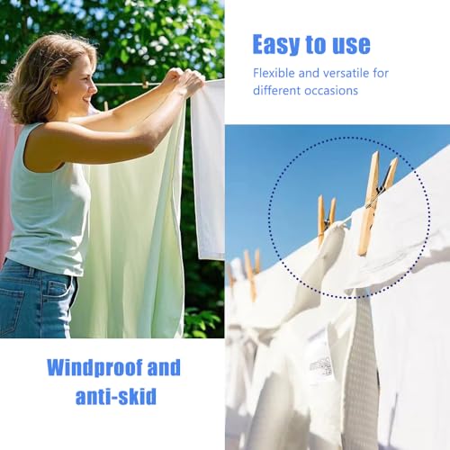 AGKXHDEC Retractable Clothesline Used to Outdoor,39 feet(12 Meters) PVC Line Retracting,Including 12 pcs ClothesPins,Wall Mounted Retractable Laundry Line for Drying Clothes