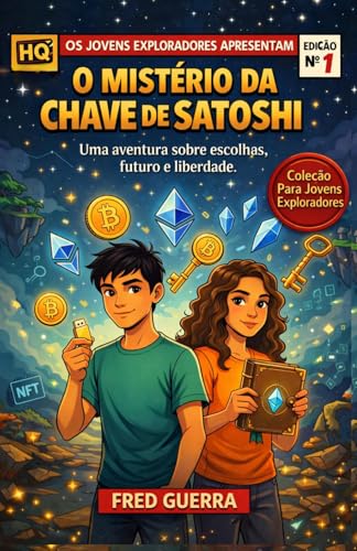 Os Jovens Exploradores e o Misterio da Chave de Satoshi (Historia em Quadrinhos!): Uma aventura sobre escolhas, futuro e liberda