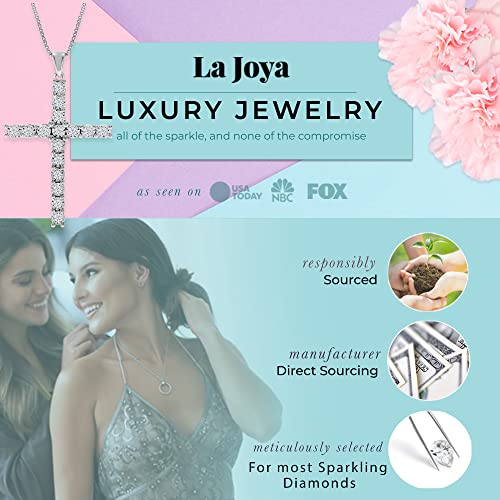 Diamond Cross Necklace for Women | 1/6-1 Carat Lab Grown Diamond Cross Pendant | 925 Sterling Silver Gold Plated Womens Diamond Necklace | Sparkling Diamond Jewelry for Women3