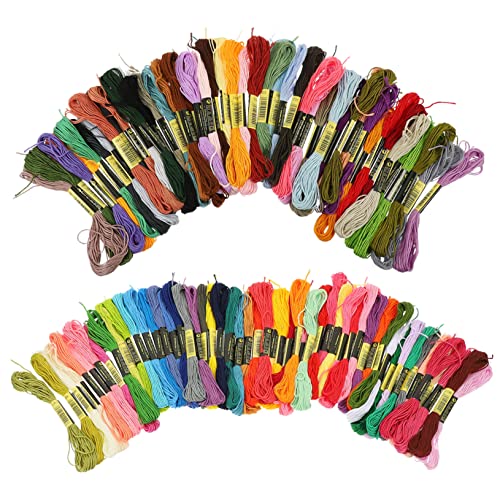 Fil à broder multifonction OSALADI kit DIY 124 pièces aux fils colorés haute résistance