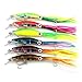 Harter  günstig Kaufen-ZREAL Squid Jig Angelköder, 14 cm, 40 g, Oktopus-Rock-Köder, 3D-Augen mit Drillingshaken, harter Köder zum Meeresangeln