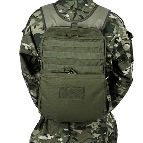 Livans Tactical Molle Hydration Pack, Mobility Hydration Carrier Backpack Water Bladder Molle Vest Accessory for Hiking, Biking, Climbing (Bladder is not Included) (Green) - Thumbnail 5