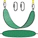 Dolibest Swing Seat Heavy Duty with 66' Chain Plastic Coated and Carabiners for Easy Install, Playground Swing Set Accessories Replacement, Seat Width 27.2', 600LB Capacity, Green