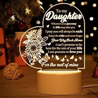 Valentines Gifts for Him, Couple Gifts for Boyfriend - Engraved Acrylic Night Light, With Beautiful Words, Best Boyfriend Gifts from Girlfriend, Romantic Gifts for Valentine, Birthday, Anniversary