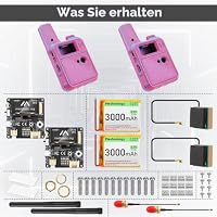 Meshnology 2 Set Wio Tracker L1 Board mit 3000mAh Akku und Gehäuse Set – SX1262 nRF52840 Kit für AR duino Meshtastic LoRa, Blue Tooth 5, GPS GNSS, 1,3Zoll OLED, Akku Typ-C, Solarladung (N37, Lila) – Ansicht 9