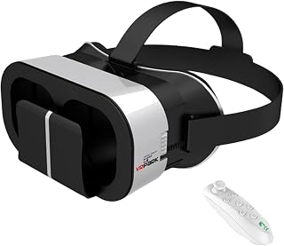 3D -VR -Brille für Telefon - High Definition Virtual Reality Headset mit einstellbarem Objektiv, Immersive Smart VR -Viewer -Spiele |, Reisen, Bildung, Panoramaerlebnis, Virtual -Reality -Brille
