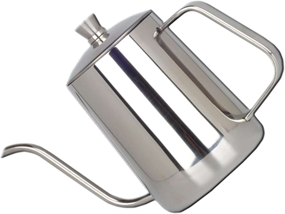 FUOYLOO Metal Coffee Kettle Gooseneck Pitcher, Stainless Steel Coffee Pot, Thin Spout Pot, Multi-use Long Spout Kettle, Dripper Water Bottle