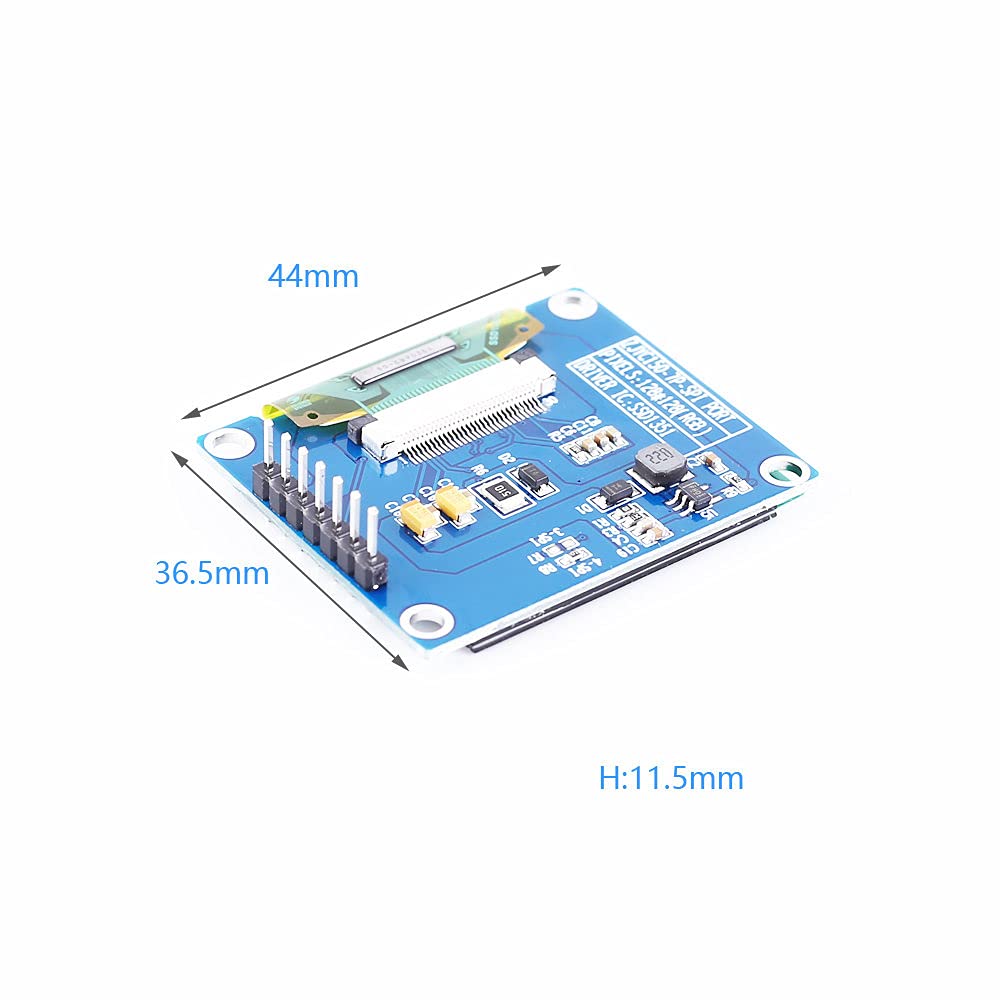 1.5inch 128x128 SPI RGB OLED Display Screen Module 65K SSD1351 Driver 128x128 3.3V Power