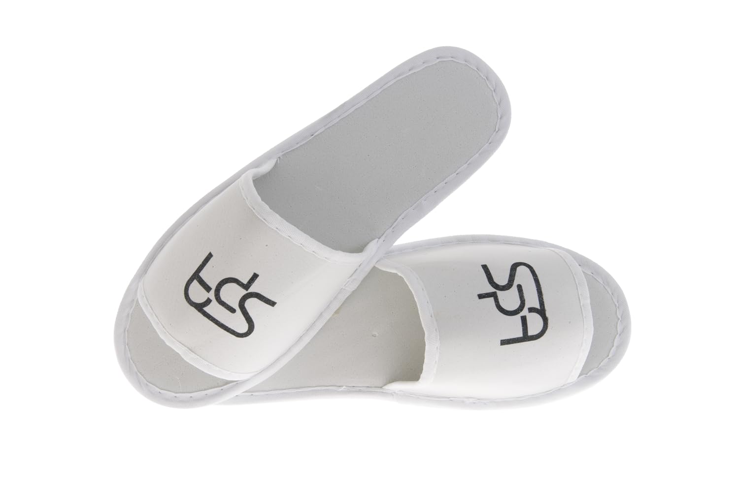 PRESENT-MORE - Pantofole Ospiti Modello SPA 100 Paia - Ciabatte Ospiti Aperte Misura 29cm - Colore Bianco - Ideale per Hotel e B&B