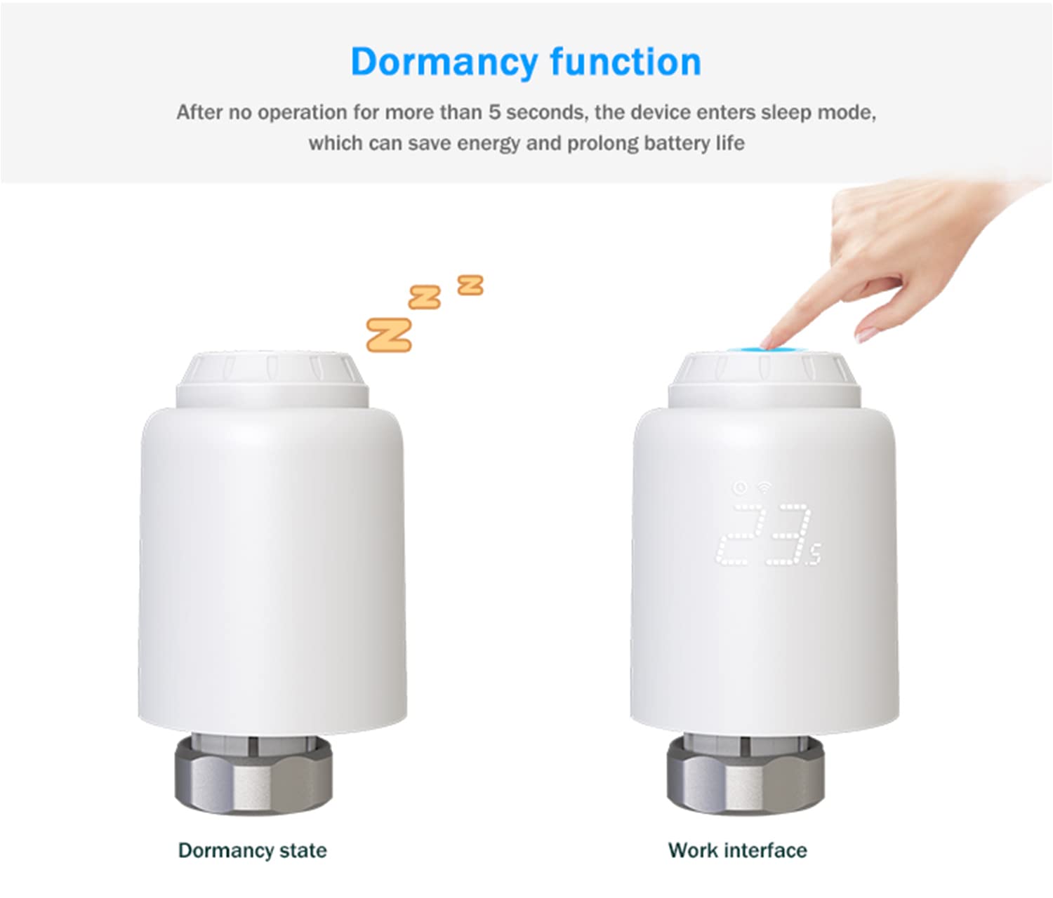 Valvola termostatica Wifi azionatore per radiatore