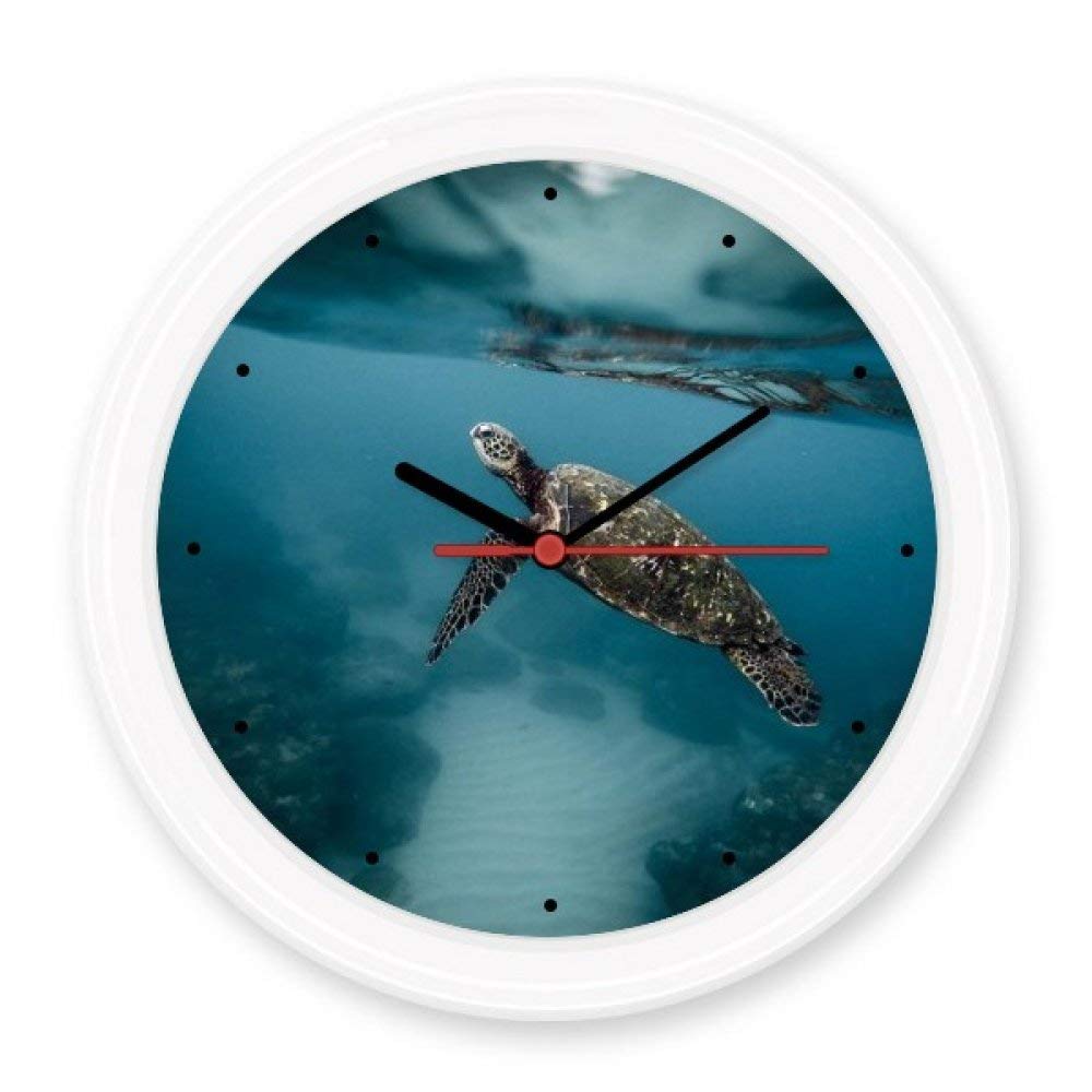 Horloge murale ocean silencieuse sans tic-tac decoration ronde de 30 cm