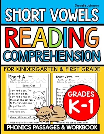 Amazon.com: Short Vowels Reading Comprehension: Phonics Passages ...