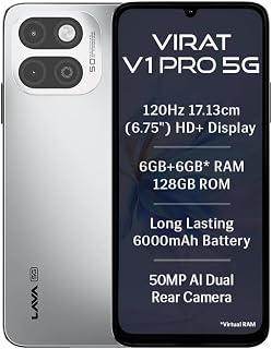Lava VIRAT V1 PRO 5G 6GB+128GB SPITI Frost