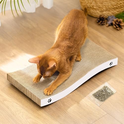 Conlun - Katzen Kratzbrett - Katzen Kratzpappe mit Premium-Kratztextur, langlebige Kätzchen Kratzmatte umkehrbar, 1er-Pack