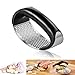 Neepanda Stainless Steel Garlic Press Rocker Garlic Chopper Crusher Rocking Solid Mincer Ginger Crusher Squeezer - Easy to Clean, Dishwasher Safe, Perfect Gift for Any Occasion