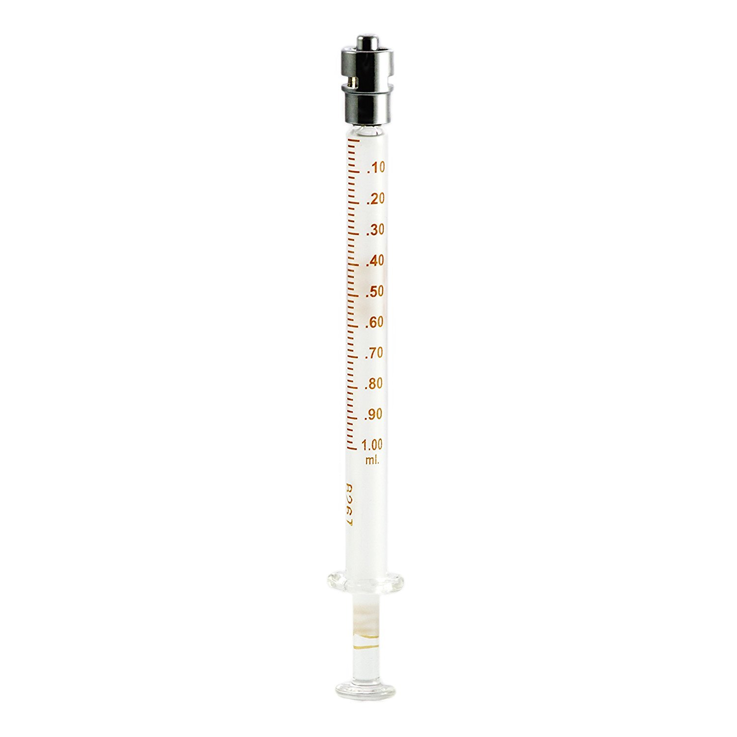 TRUTH 1 ML Numbered Glass Syringes Metal Luar Lock Tip (CL), Pack Of 100