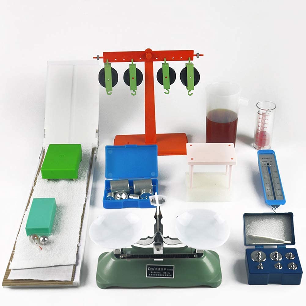 Modello di Scienza Educativa Kit di Classe di Fisica Ottica Meccanica Elettrica Acustica Magnetica Attrezzature di Laboratorio FAI DA TE 114 Esperimenti