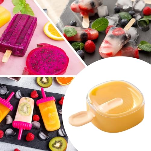 Ice Pop Mold Set, Stackable Treat Maker, Easy-Release Silicone Kitchen Tool, 7.5x7.5x3.5cm, Snack Tray for Toddler-Friendly Desserts, Summer Treats, Freezer Snacks - immagine 4