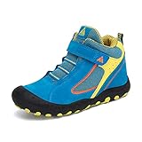 Mishansha Wanderschuhe Jungen Leicht Trekkingschuhe Mädchen rutschfeste Wanderhalbschuhe Atmungsaktive Outdoorschuhe Blau Gr.31