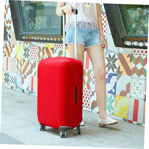 Elastic Travel Luggage Cover Dustproof Suitcase Protector for 18-20 Inches Waterproof Trolley Case Cover in Solid Color (Small)2