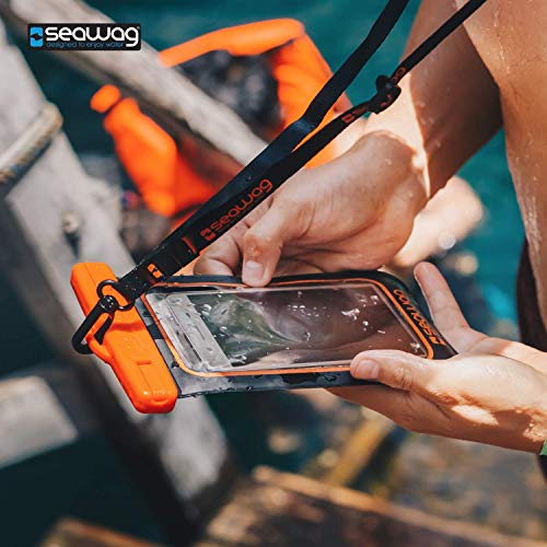 Seawag Germ-Free Phone Case Waterproof Case For Smartphone Black/Orange #TOP5