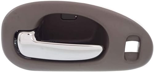 Manija de puerta interior para Chrysler LHS 1999-2001 con bisel gris delantero del lado del conductor con palanca cromada  Con orificio de bloqueo