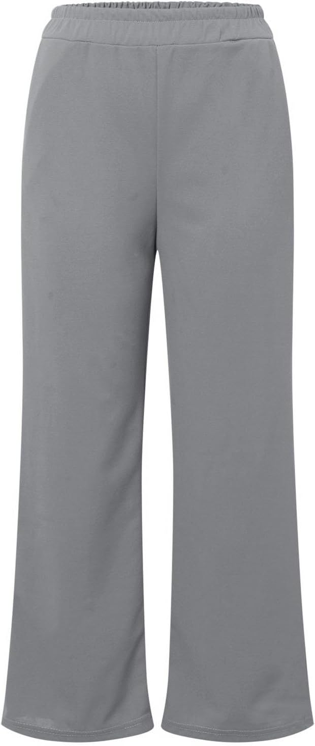 Elegant Women's Trousers Suit Long Pants Set for Casual Summer Occasions with Stylish Pocket Design