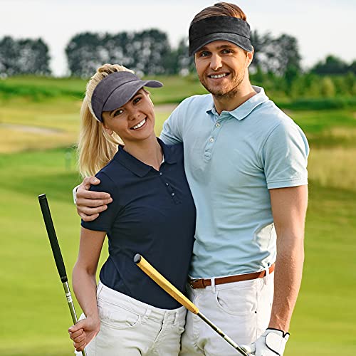 6 Pieces Sun Visor Hats Empty Top Baseball Cap Sports Visor Hat Running Tennis Visors For Men Women Adults #TOP6