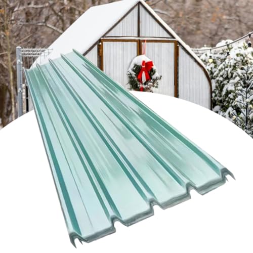 ZIUSFAC Klare Dachbahn Wellplatten (8 Stück)