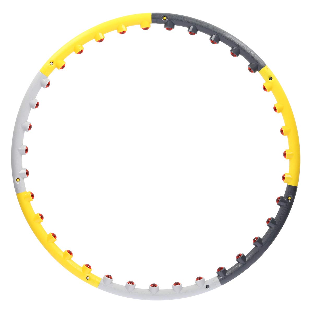 HMS Hula Hoop Reifen Fitness für Erwachsene Bauchtrainer | Trainingsgerät mit Magneten | Durchmesser 85cm