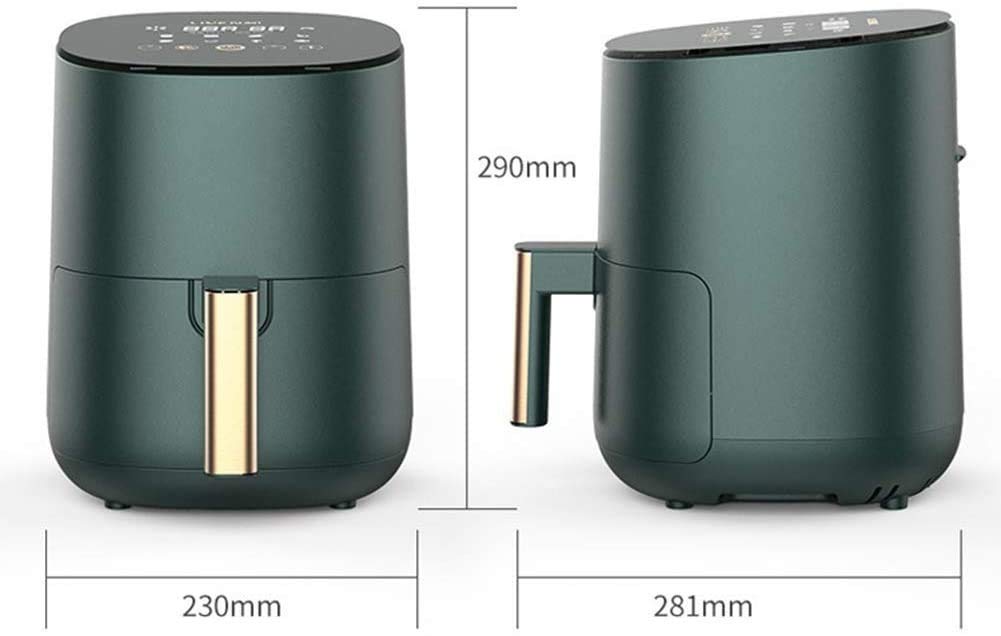 ADITAM Cuisinière électrique Four avec contrôle de la température, Panier à Frire antiadhésif et système de Circulation d'air à 360 degrés, 1400 Watts, 2,5 L Happy Double The Comfort