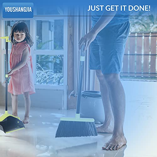 Dustpan Combo Set Broom And Dustpan Set For Home Heavy Duty Kitchen Broom Shop Broom And Dustpan Large Upright Dustpan Long Handled Dustpan And Broom Long Handled Broom And Dustpan Set #TOP5