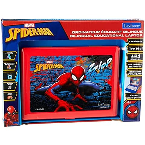 LEXIBOOK Disney Marvel Spider-Man - Portátil Educativo y bilingüe francés/inglés Cover