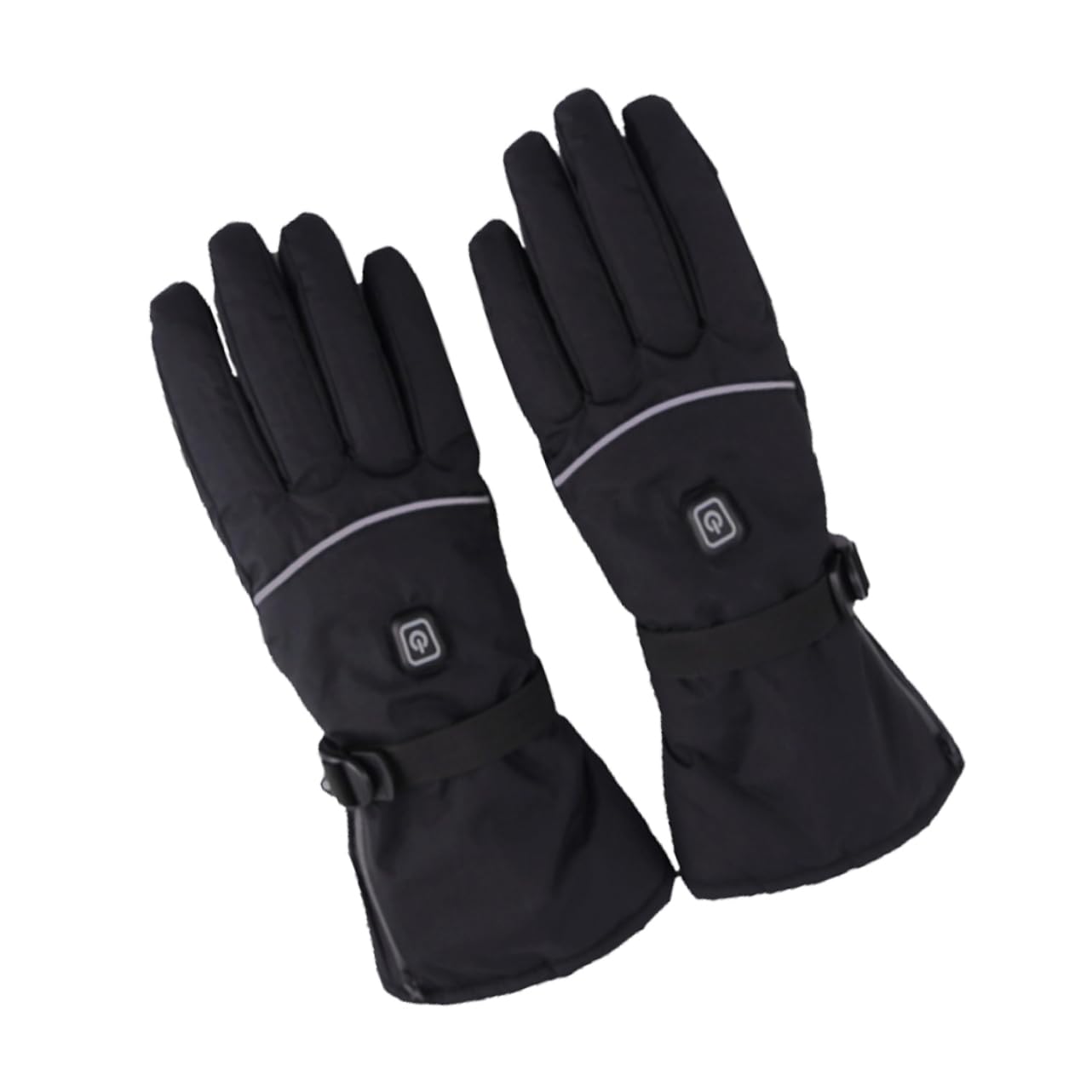 Yardwe 1Pair Winter Electric Heated Gloves Rechargeable Thermal Gloves for Skiing Outdoor Sports Design Comfortable Fit Not Included Battery