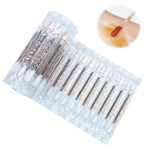 Iodine for Wounds - 100 Pcs Iodophor Disposable Cotton Swab with Double-headed,Portable Iodine Disinfection Cotton swabs for Emergency Wound Care.