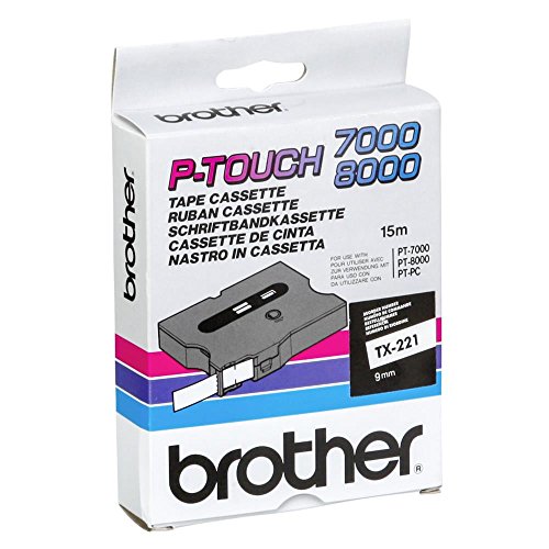 Preisvergleich Produktbild Brother TX221 TX-Tape TX-221 Schriftbandkassette, Bandbreite: 9 mm