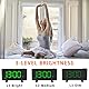ThreeH Projektionswecker LED-Bildschirm 4 einstellbare Helligkeit Digitale Funkuhr mit USB-Telefon-Ladegerät Wecker mit 2 Wecker Snooze-Funktion Grün