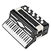01 02 015 Mini Accordion Ornamnet, Beautiful Accordion Model Small Artistic Exquisite for Decoration for Birthday