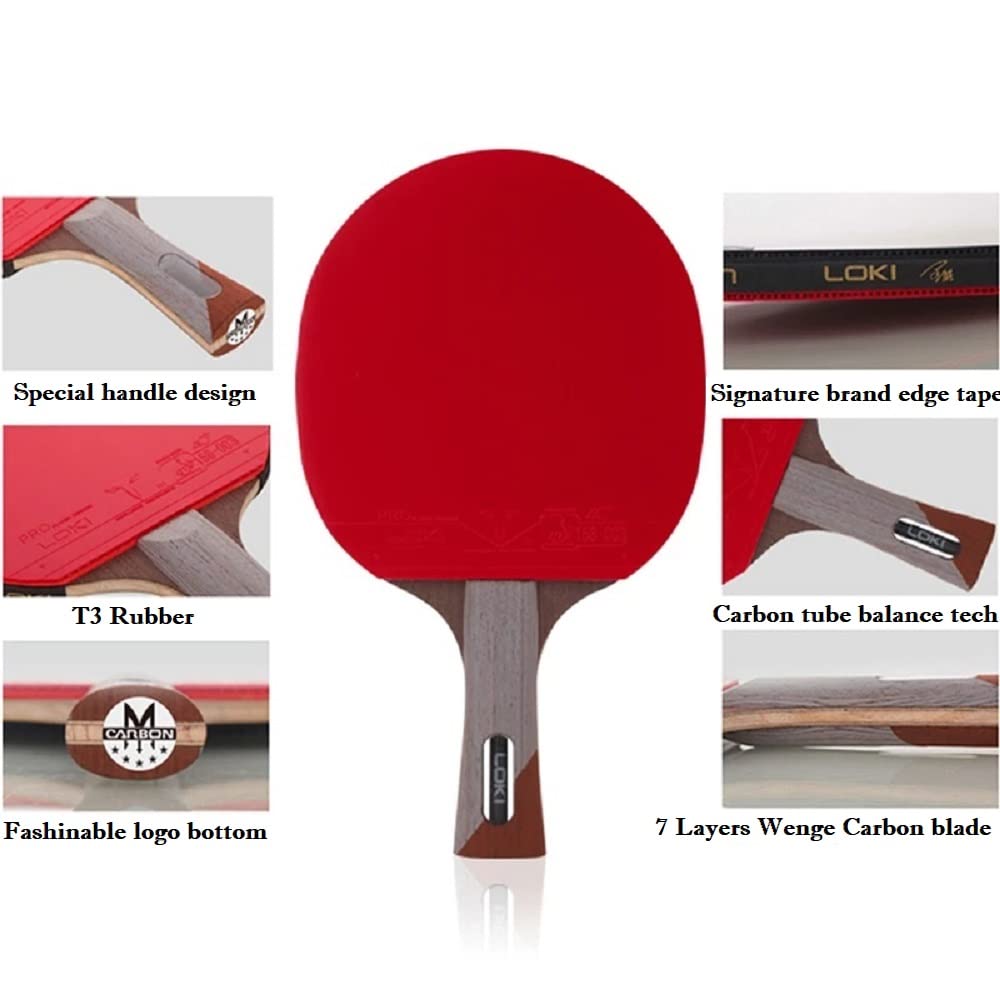 Raquette De Ping-pong Loki Dragon 10 étoiles - Certifiée ITTF, Qualité Pro !