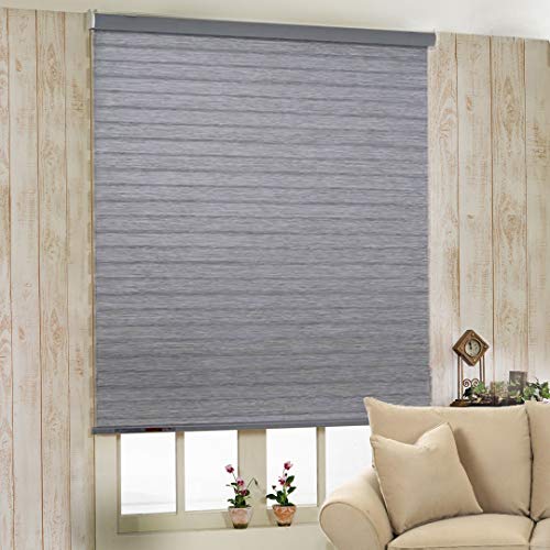 Image of ZEBRA BLINDS Polyester Curtain for Windows Or Outdoor Decor, Grey, W170 X H200 CM